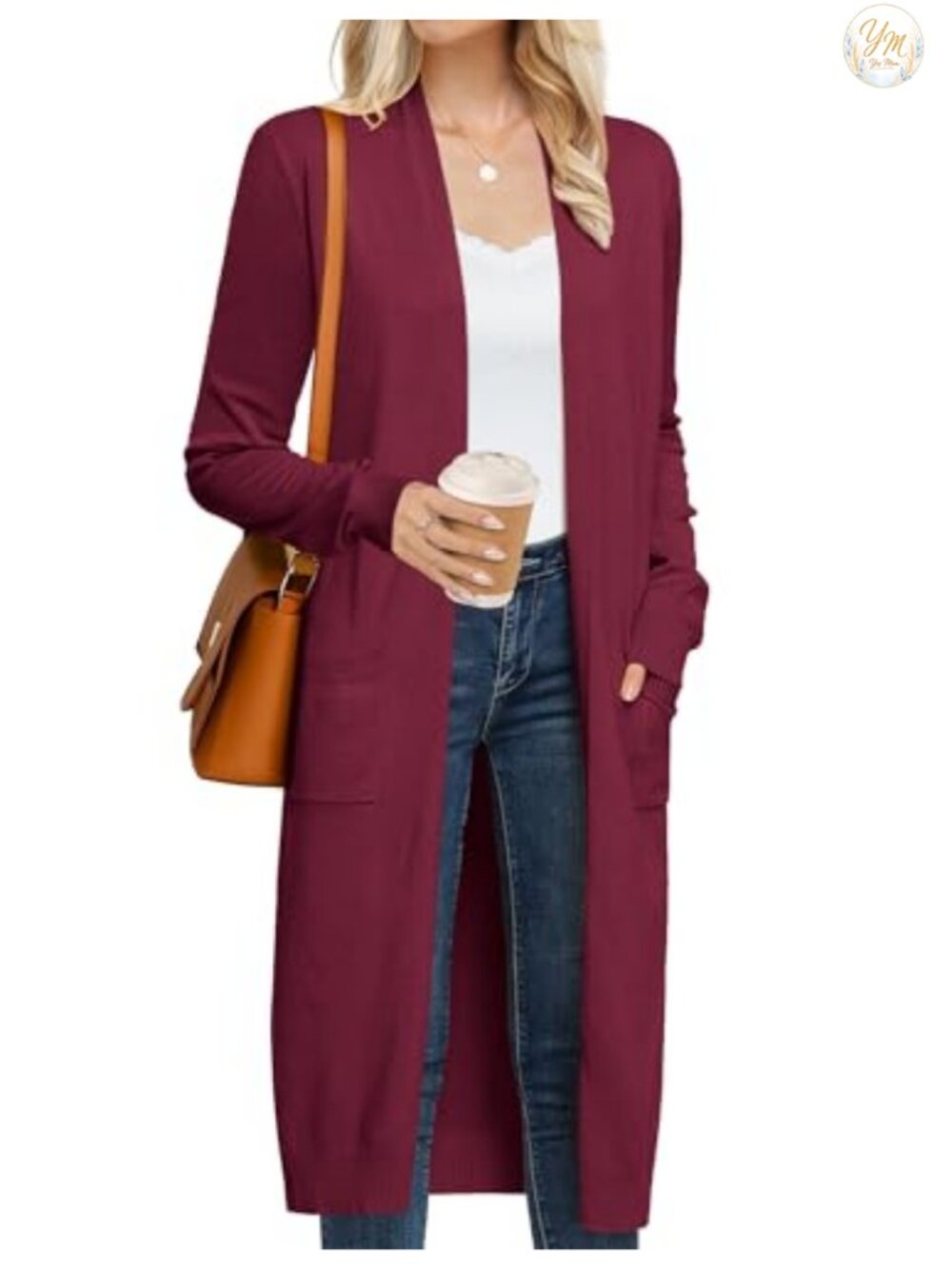 Long Cardigan Sweater Lightweight Open Front Maxi Duster Coat